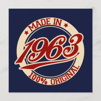 Tillverkad 1963 kort