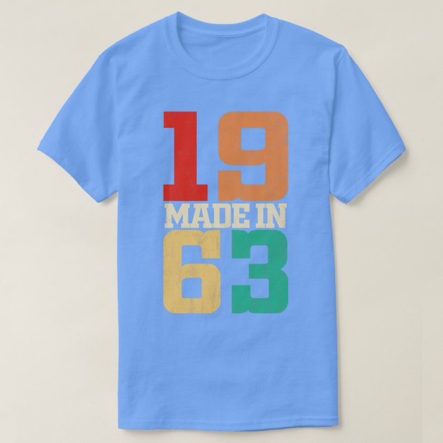 Tillverkad 1963 t shirt (Design framsida)