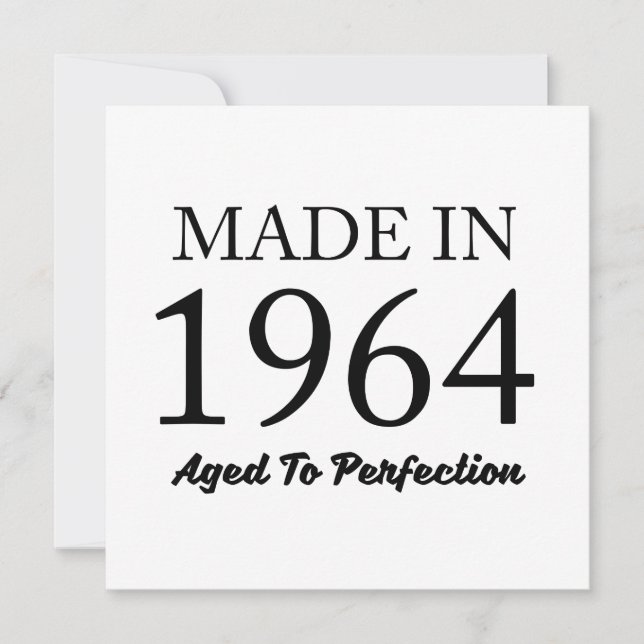 Tillverkad 1964 kort (Framsida)