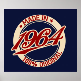 Tillverkad 1964 poster