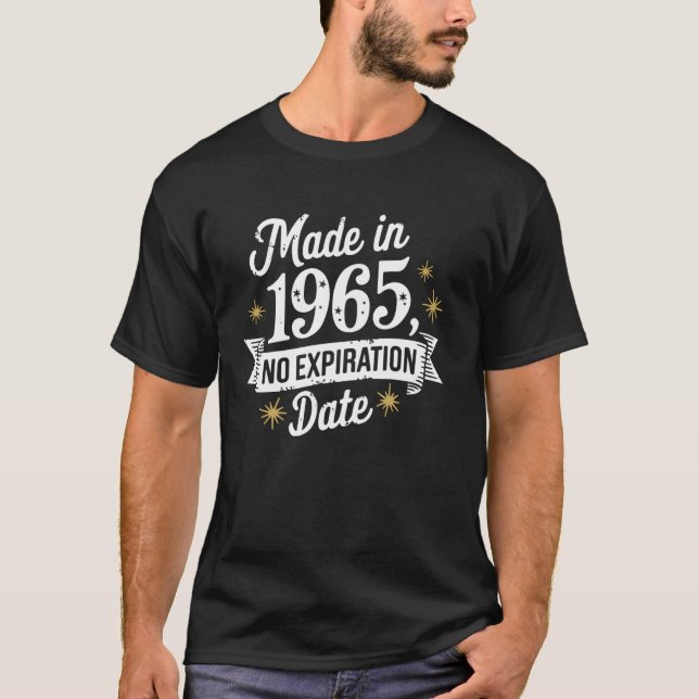 Tillverkad 1965 Ingen utgångsdatum 60-årsdag T Shirt (Framsida)