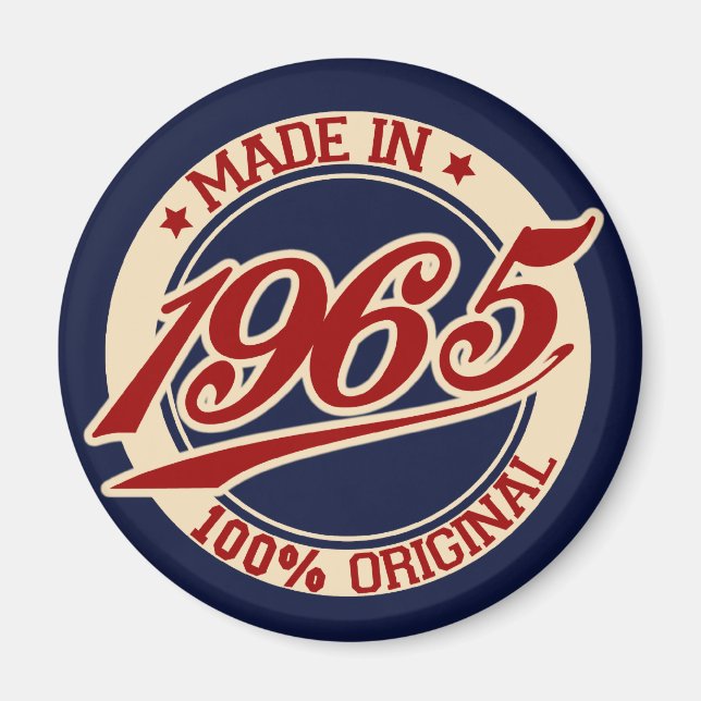 Tillverkad 1965 magnet (Framsidan)
