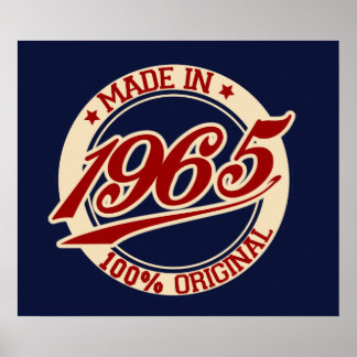 Tillverkad 1965 poster