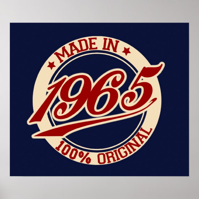 Tillverkad 1965 poster (Framsidan)