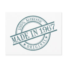 Tillverkad 1967 Födelseår Rund Gummistämpel Logo