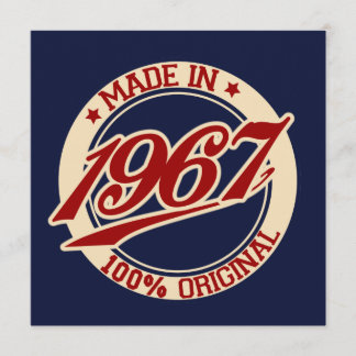 Tillverkad 1967 kort