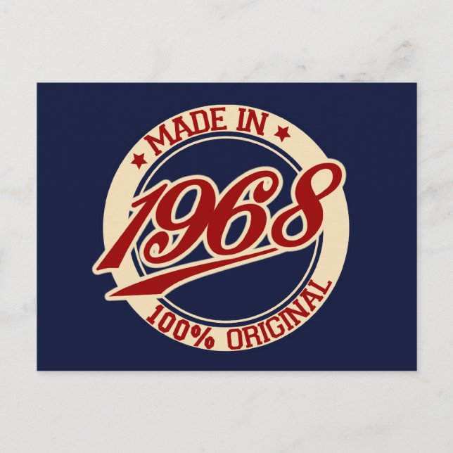 Tillverkad 1968 vykort (Framsida)