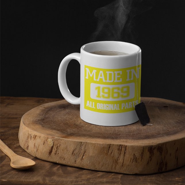 Tillverkad 1969 Alla Originaldelar Kaffe Mugg (Skapare uppladdad)
