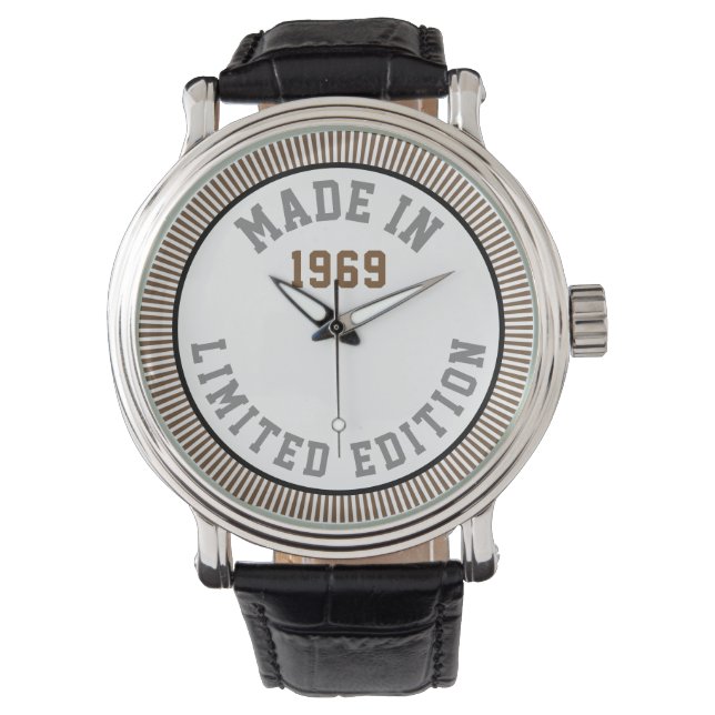 Tillverkad 1969 armbandsur (Framsida)