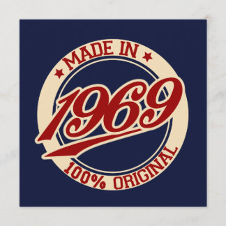 Tillverkad 1969 kort