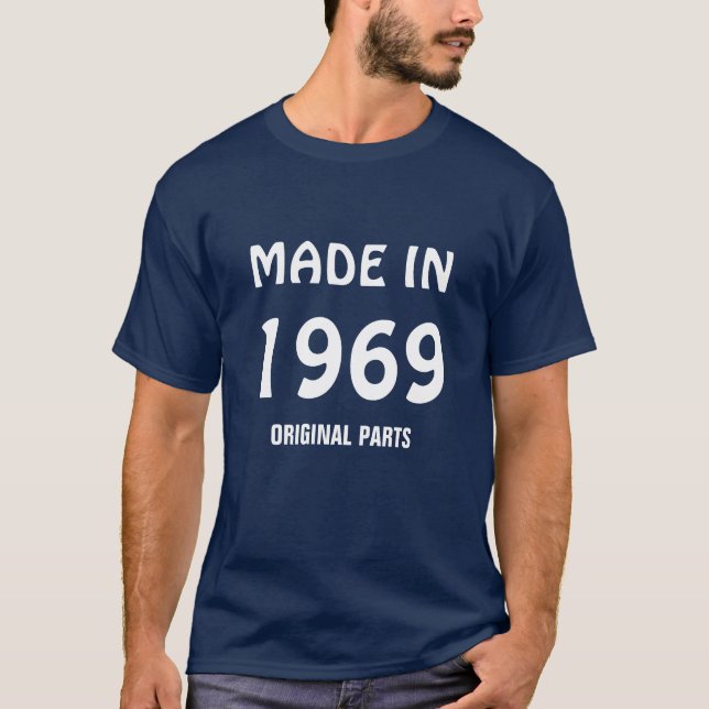 Tillverkad 1969, originaldelar, t-shirt (Framsida)