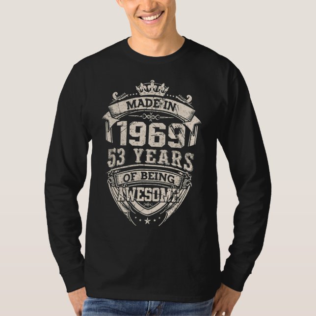 Tillverkad 1969 under 53 år av Fantastisk T Shirt (Framsida)