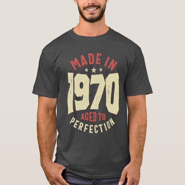 Tillverkad 1970 53:e födelsedagen t shirt (Framsida)