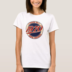 Tillverkad 1970 t-shirt