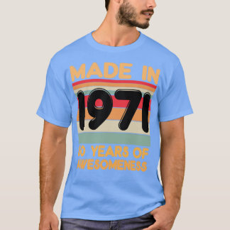 Tillverkad 1971 t shirt