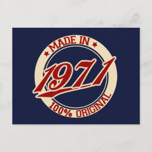 Tillverkad 1971 vykort