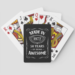 Tillverkad 1972 50 år som fantastisk 2022 dagar casinokort