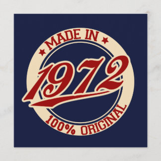 Tillverkad 1972 kort
