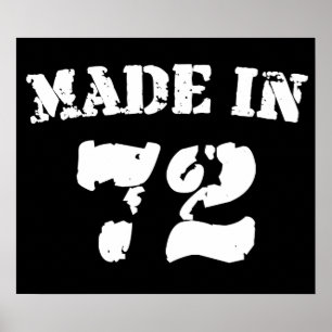 Tillverkad 1972 poster