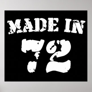 Tillverkad 1972 poster
