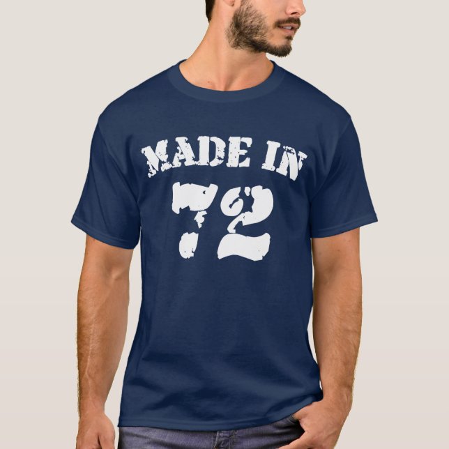 Tillverkad 1972 Shirt Tee (Framsida)