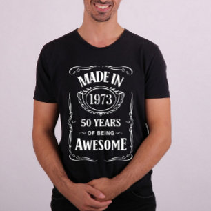Tillverkad 1973 i 50 år av fantastisk T-Shirt