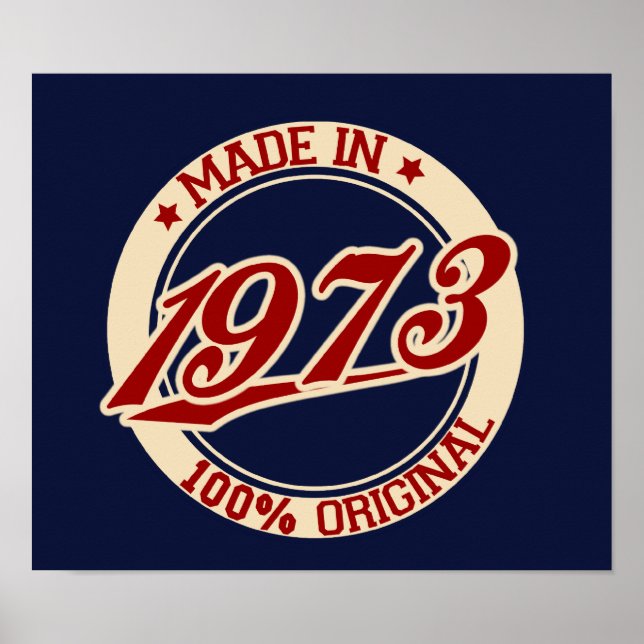 Tillverkad 1973 poster (Framsidan)