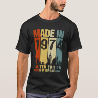 Tillverkad 1974 49 år av Fantastisk T Shirt