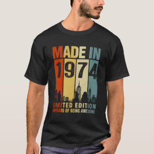 Tillverkad 1974 49 år av Fantastisk T Shirt