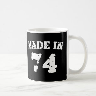 Tillverkad 1974 kaffemugg