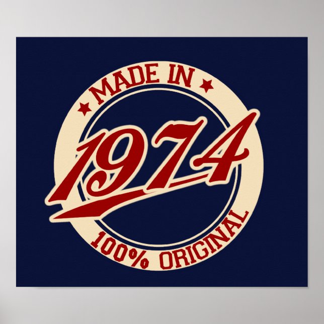 Tillverkad 1974 poster (Framsidan)