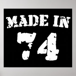 Tillverkad 1974 poster