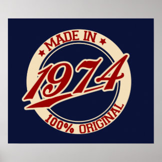 Tillverkad 1974 poster
