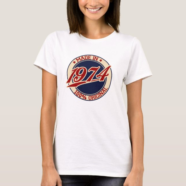 Tillverkad 1974 t-shirt (Framsida)