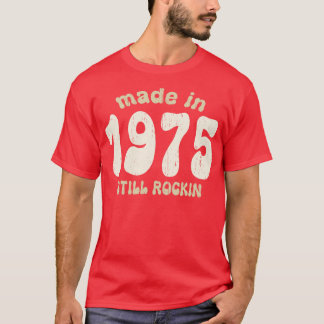 Tillverkad 1975, fortfarande gungande vintage 1 t shirt