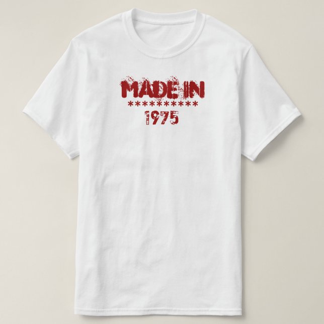 Tillverkad 1975 Shirt Tröja (Design framsida)