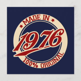 Tillverkad 1976 kort