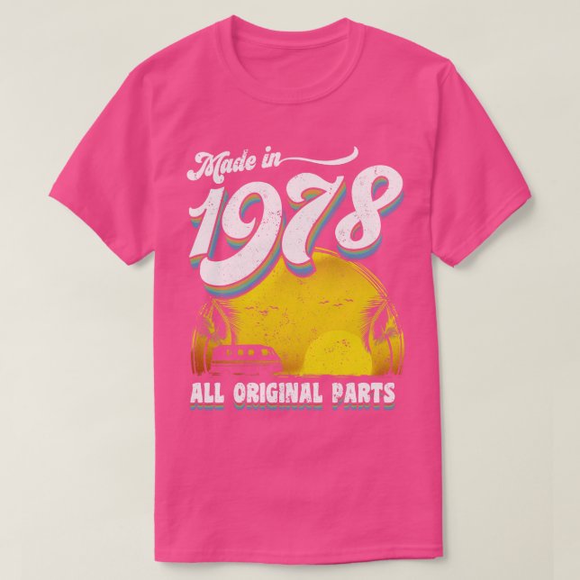 Tillverkad 1978, alla originaldelar 1 t shirt (Design framsida)