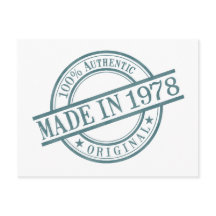 Tillverkad 1978 Födelseår Rund Gummistämpel Logoty