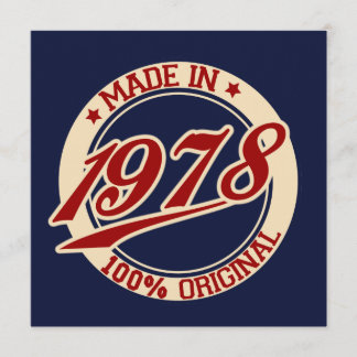Tillverkad 1978 kort