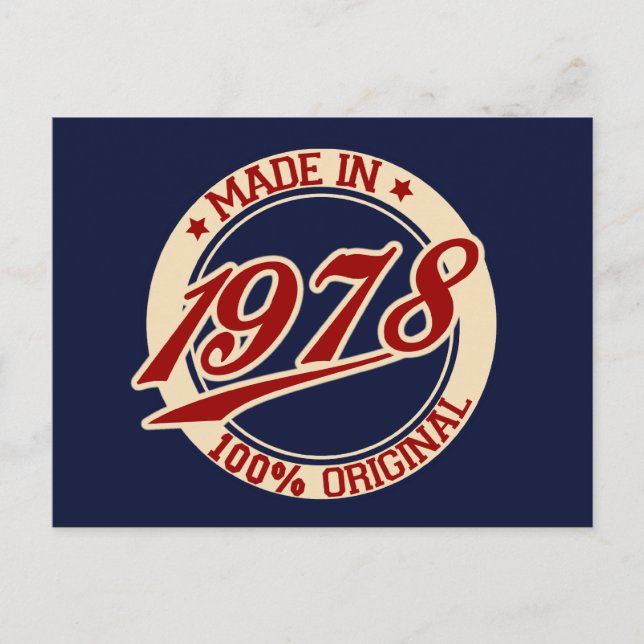 Tillverkad 1978 vykort (Framsida)