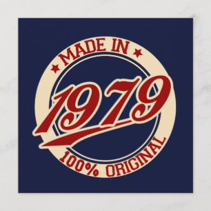 Tillverkad 1979 kort