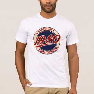 Tillverkad 1980 t-shirt