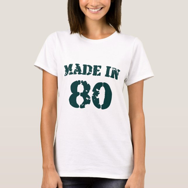 Tillverkad 1980 t shirt (Framsida)