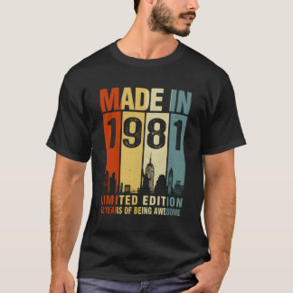 Tillverkad 1981 42 år av Fantastisk T Shirt