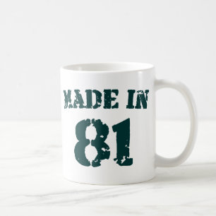 Tillverkad 1981 kaffemugg