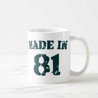 Tillverkad 1981 kaffemugg