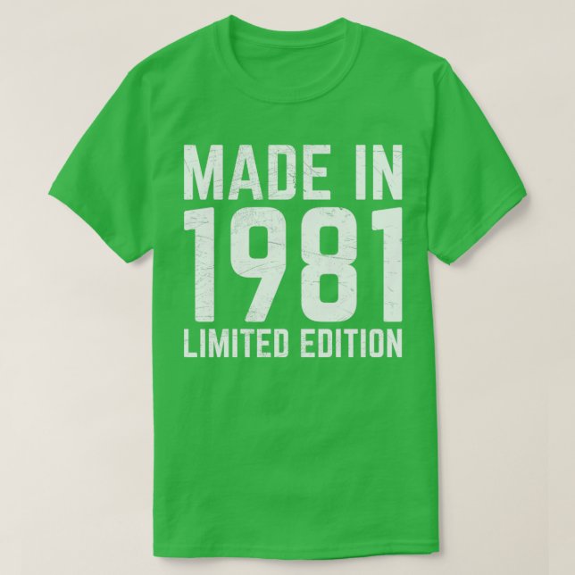 Tillverkad 1981 t shirt (Design framsida)