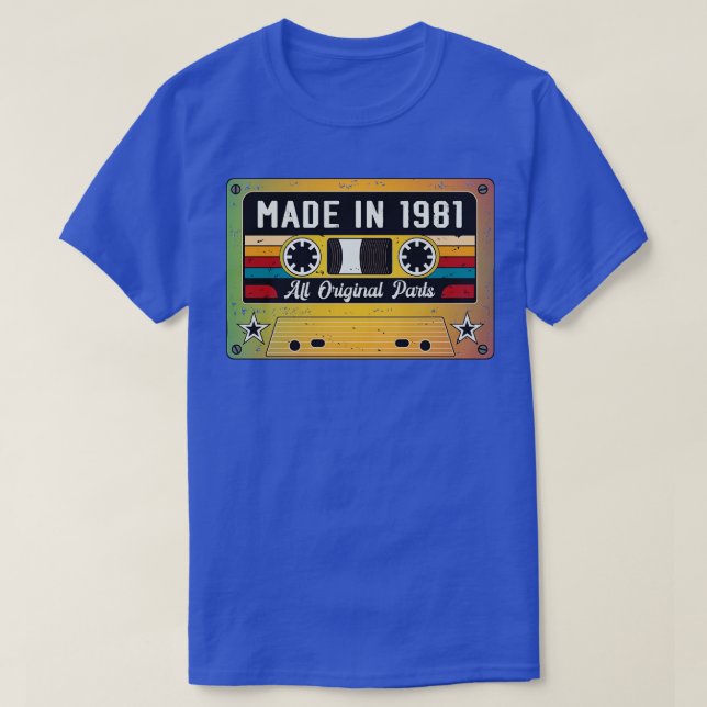 Tillverkad 1981 t shirt (Design framsida)