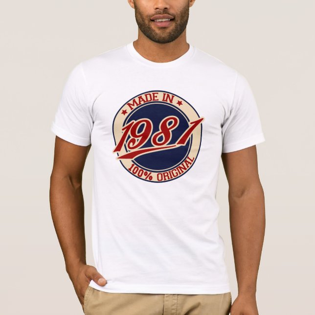 Tillverkad 1981 t-shirt (Framsida)